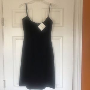 NWT St. John Marie Evening Black Knit Dress, Sz 6